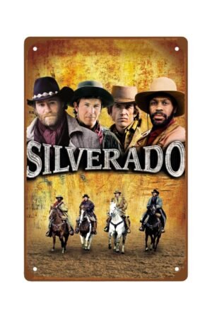 Western Cowboy Battle Films Rustic Metal Wall Tin Sign Classic Cowboy Films Man Cave Decor Retro Gift Vintage Decorations Action Fighting Movie 8"x12"