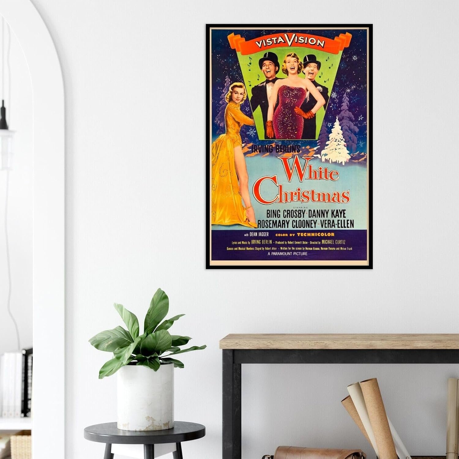 White Christmas- 1954 - Christmas Holiday Movie Poster - US Version #2-8 x 12 Inches (US/CAN Only)