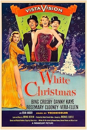 White Christmas- 1954 - Christmas Holiday Movie Poster - US Version #2-8 x 12 Inches (US/CAN Only)