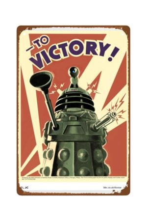 Who To Victory Daleks Man Cave Decor wall artInteresting Publicity room decor Metal Wall Tin Sign Retro Gift Vintage Decorations 8"x12"