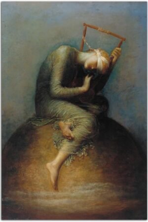 YENFEM56 George Frederick Watts Hope Poster Wall Art Painting Print Canvas Poster Room Aesthetic Bedroom Decoration Painting (Unframed, (8x12inch(20x30cm)