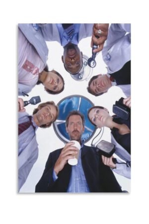 ZYGEG House M.D. Movie D Poster Canvas Artwork Prints Rustic Farmhouse Decorations for Living Room Bathroom Bedroom 12x18inch(30x45cm)